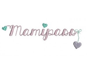 Stickdatei - Schriftzug Mamipass